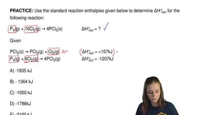 Calculate ΔHrxn for the following reaction... | Clutch Prep Calculate ΔHrxn for the following reaction... | Clutch Prep