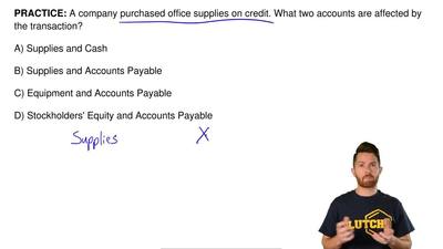 Solution A Company Purchased Office Supp Accounting A Company Purchased Office Supplies On Credit What Two Accounts Are Affected