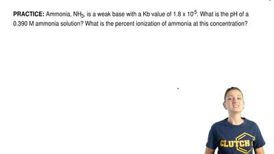 which of the following is the correct k b exp clutch prep write equations showing how each of the following weak bases ionizes water to form oh